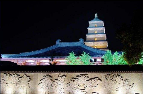 西安大雁塔LED顯示屏應用效果圖